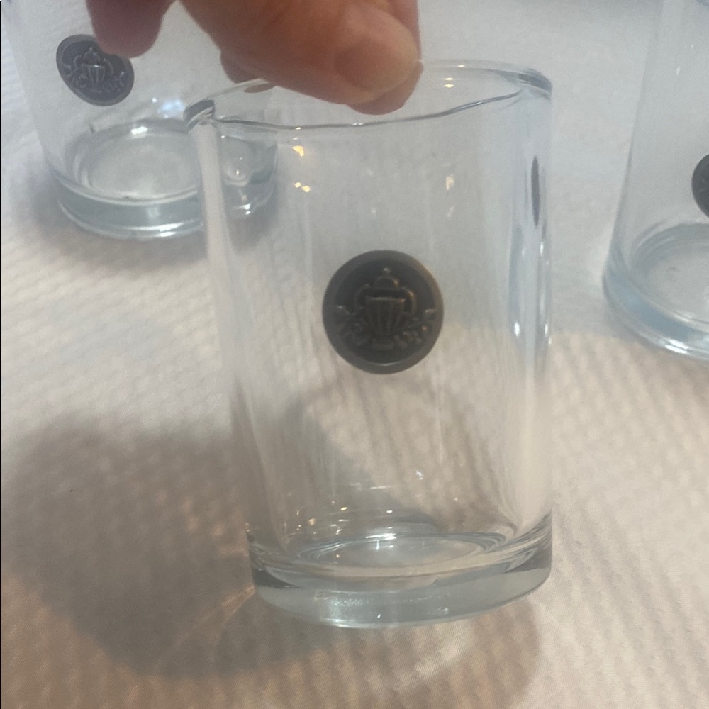 Essenza Luxury Repurposed Elegant Clear Glass Candle or Tumbler Set of 3 - Picture 2 of 4